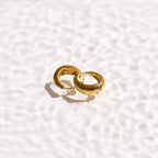 Teardrop Small Curve Hoop Earrings