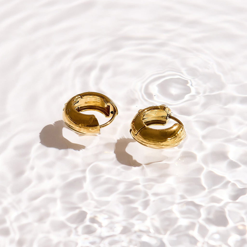 Chunky Mini Hoop Earrings