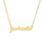 Custom/Personalized Lowercase Nameplate Cable Necklace - EVRYJEWELS