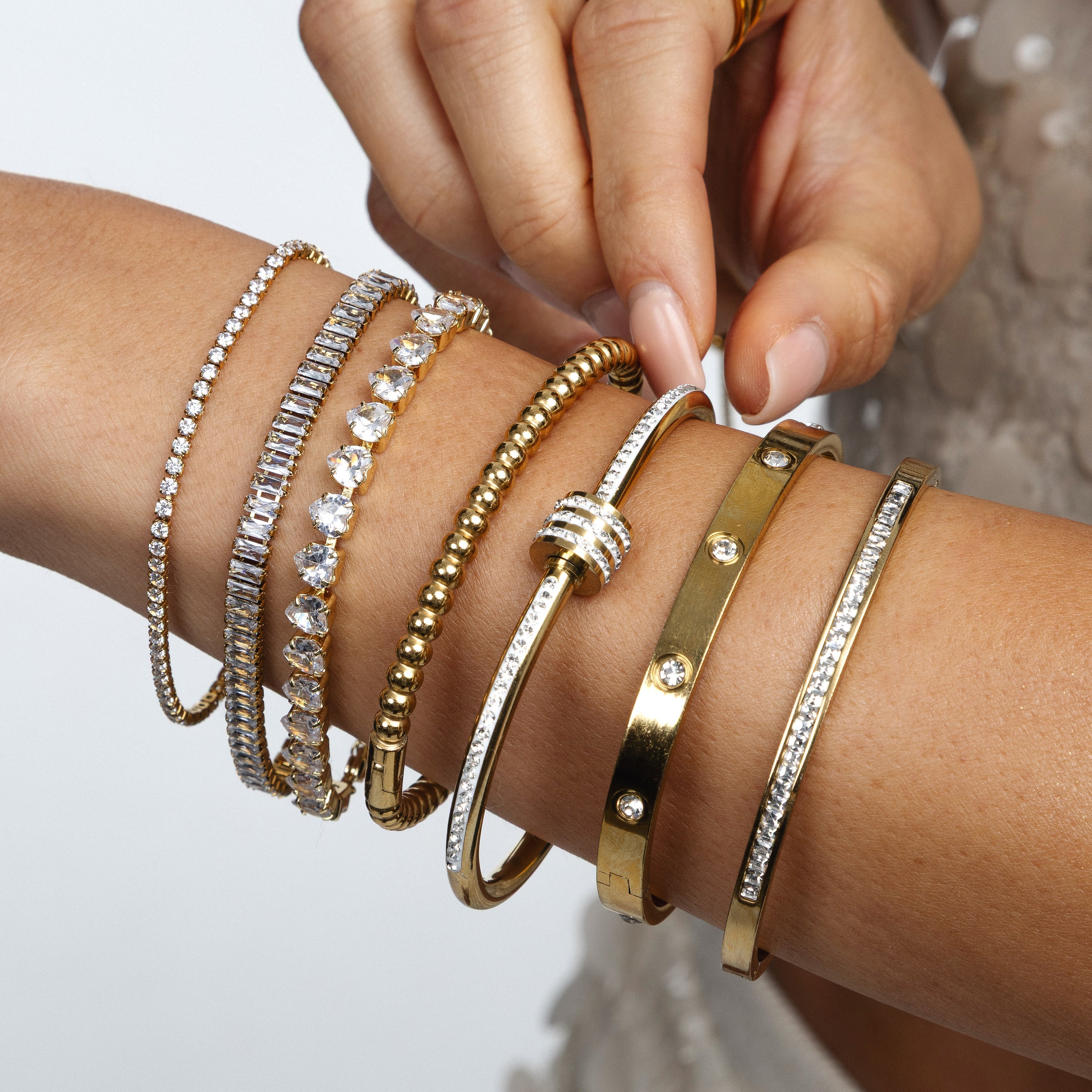 Champagne Tennis Bracelet
