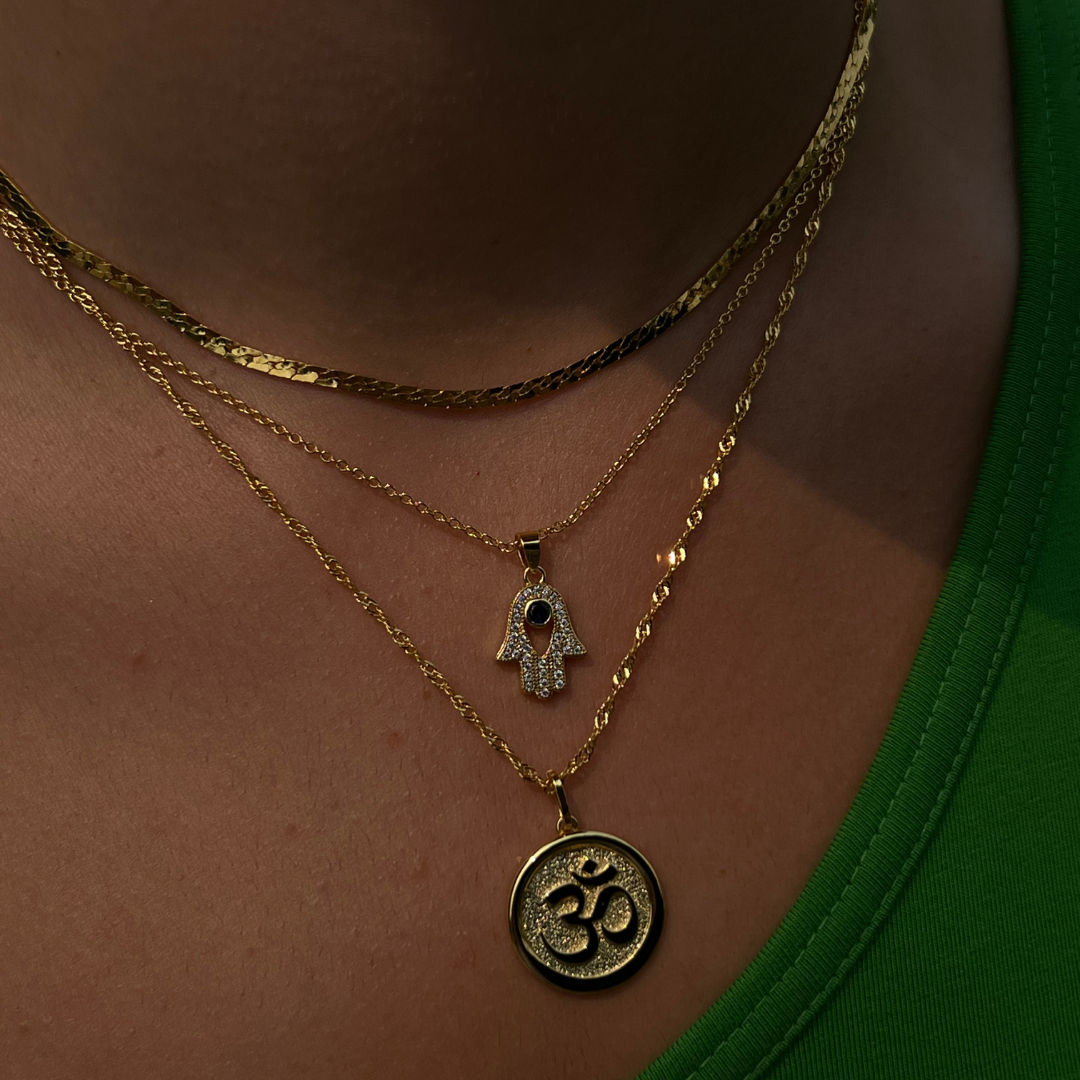 Eye Am Over It Hamsa Necklace