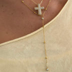 Raindrop Lariat Necklace