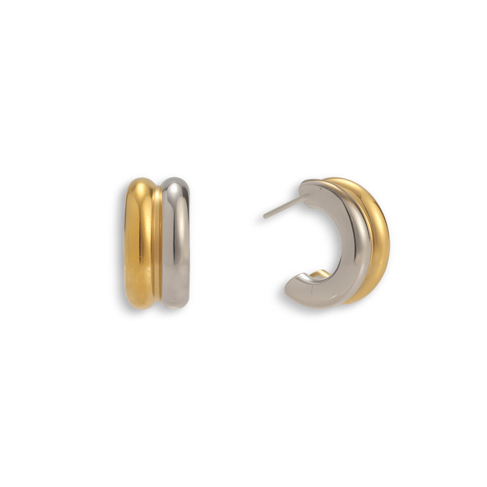 Split Decision Hoops - EVRYJEWELS