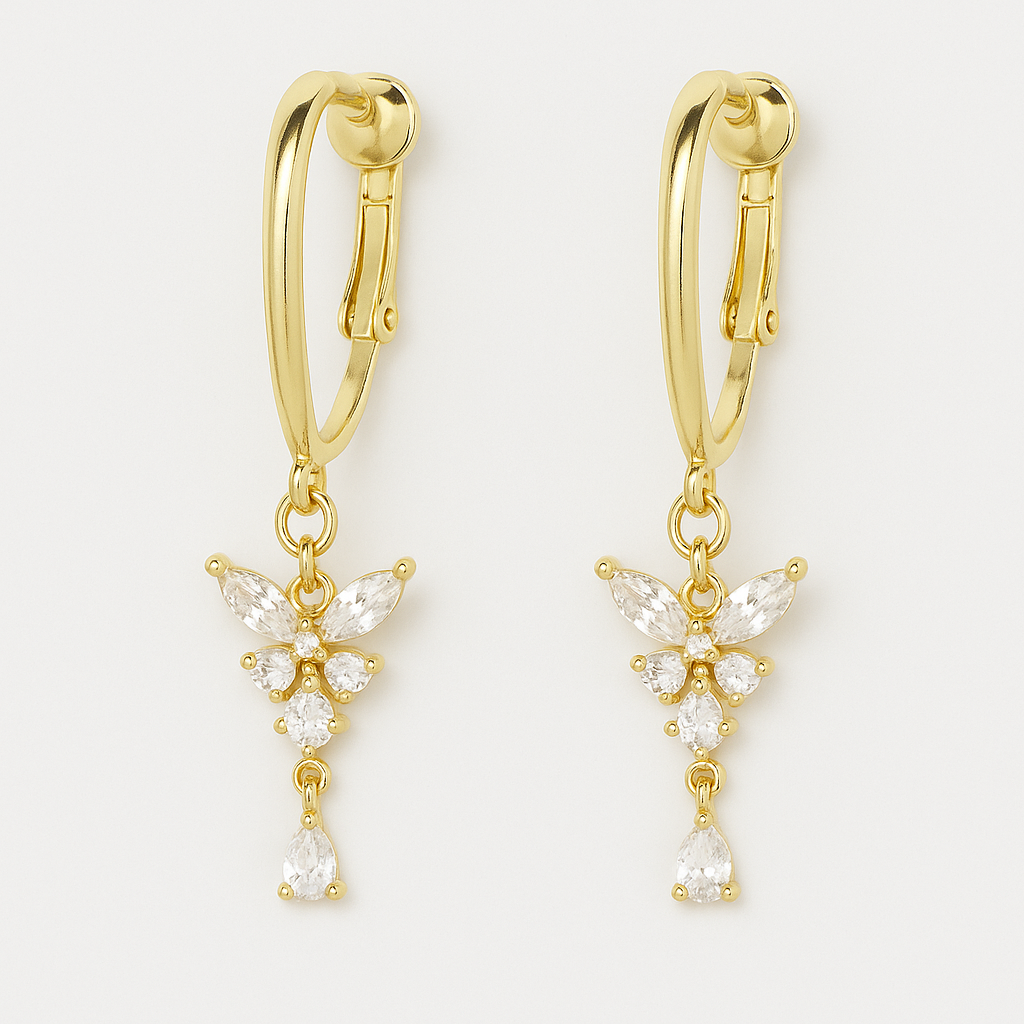 Butterfly Kiss Clip-On Earrings