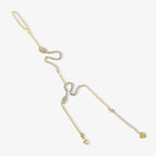 Moonlit Serpent Hand Chain