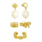 Low-Key Luxe Bundle: 3 Piece Earring and Cuff Bundle