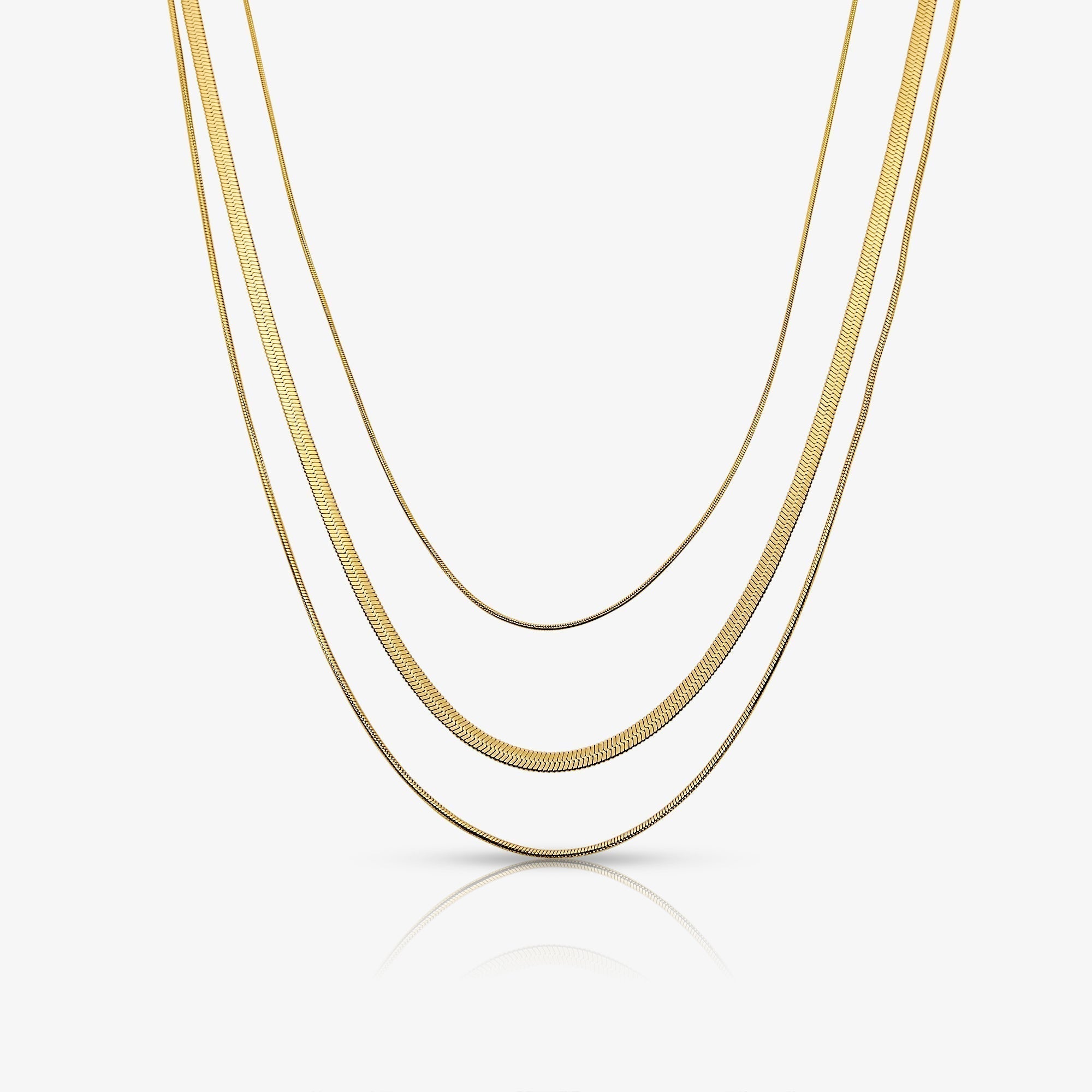 Queen Behaviour Triple Layered Necklace - EVRYJEWELS